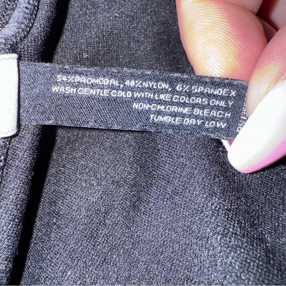 AMERICAN GIANT No BS Ponte Slim Pants Mid Rise Crop Leggings Black Size 2 Petite - Picture 13 of 13